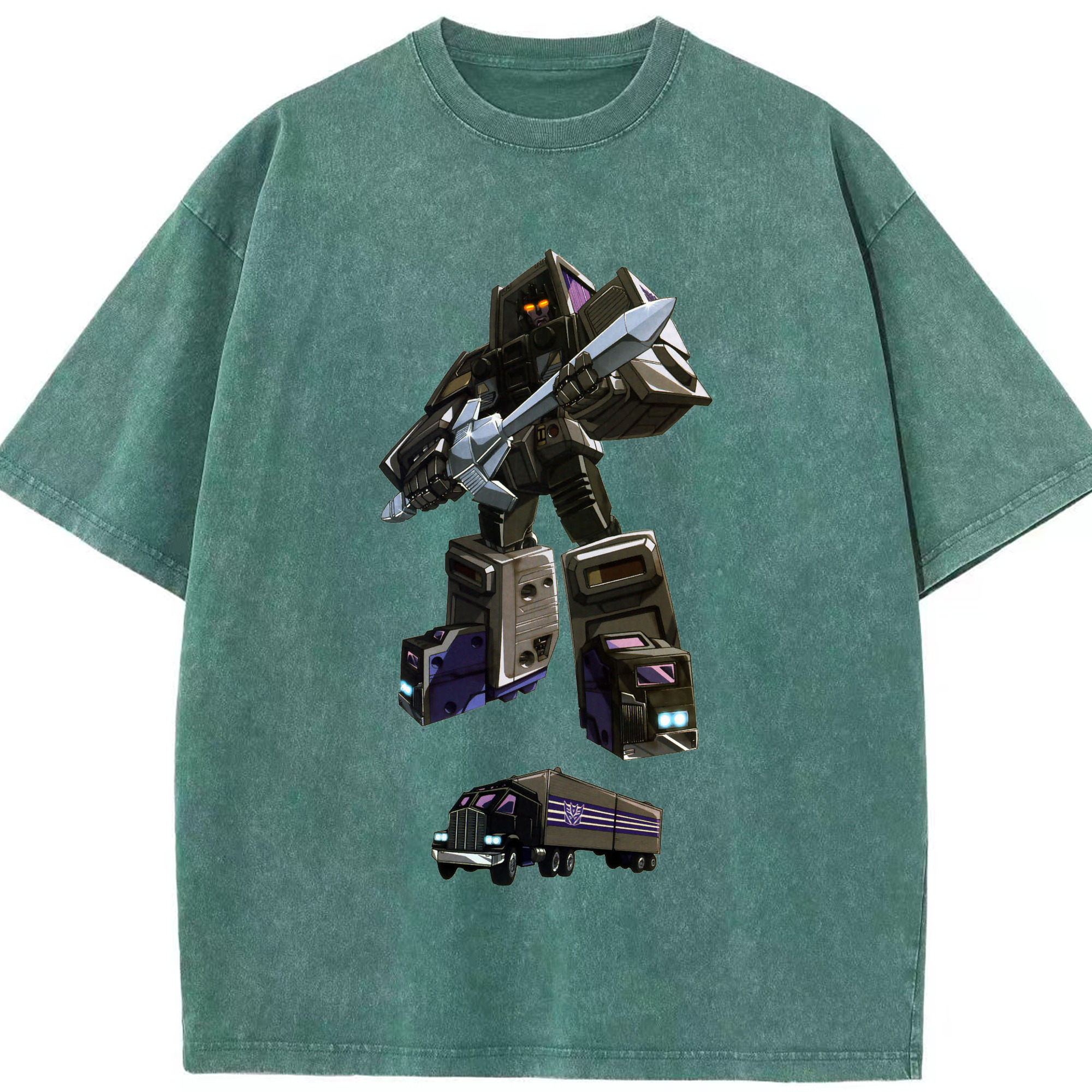 （画像用）  綿100% ヴィンテージ風 半袖Tシャツ（フロントプリント）